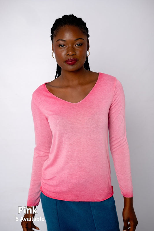 Silver Lining Thin Knit in Pink