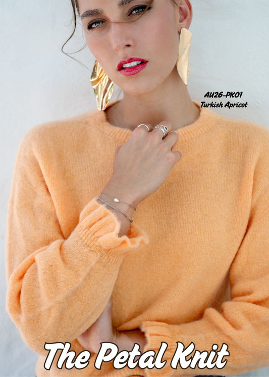 THE PETAL KNIT IN TURKISH APRICOT