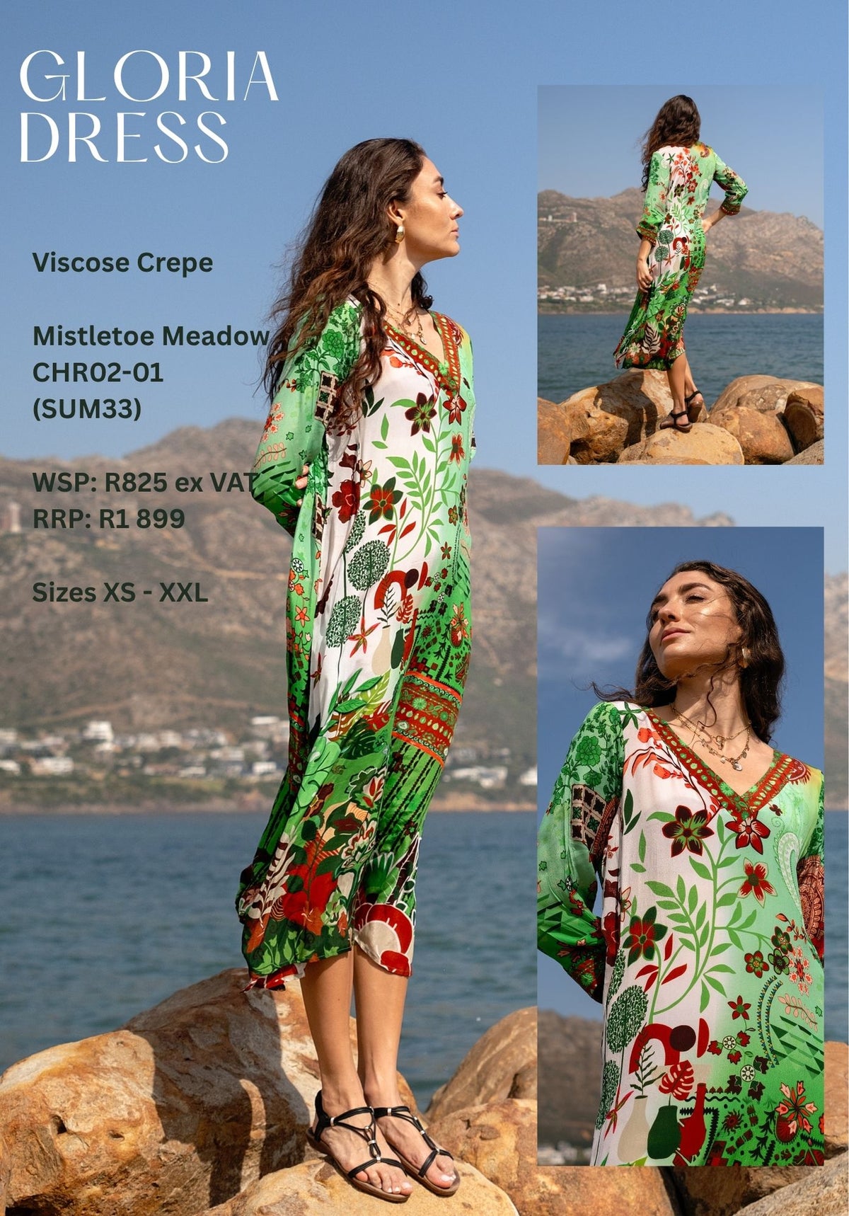 Gloria Dress in Mistletoe Meadow