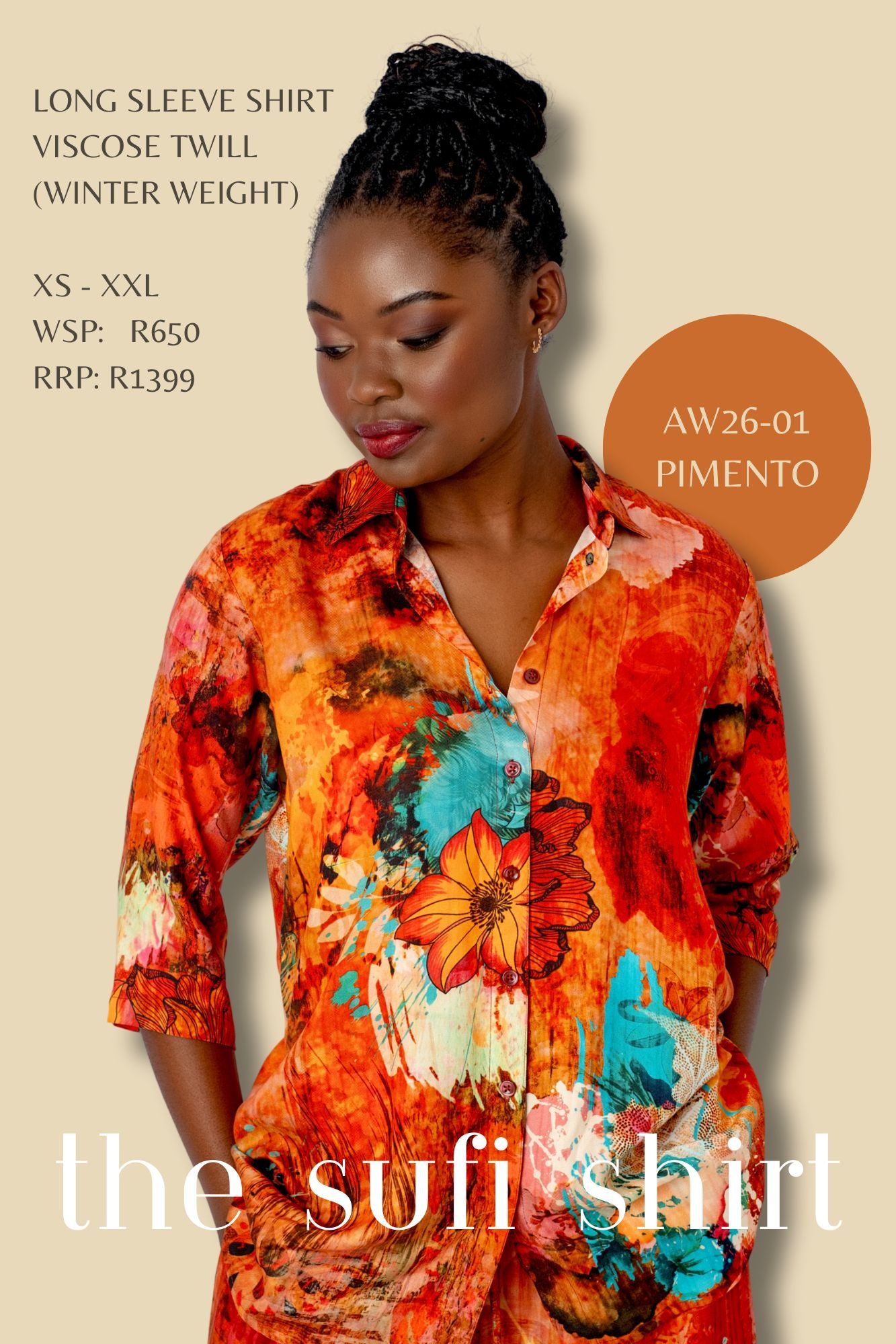 SUFI SHIRT IN PIMENTO