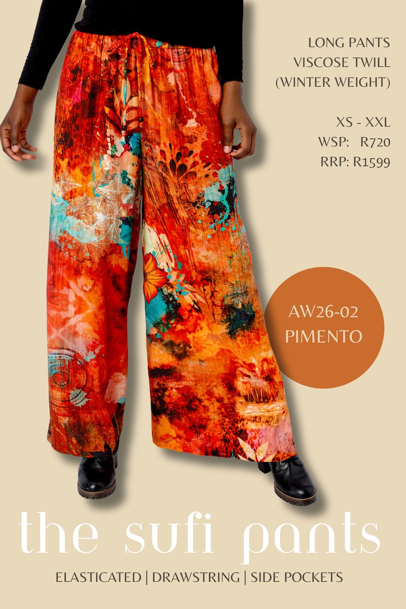 SUFI PANTS IN PIMENTO