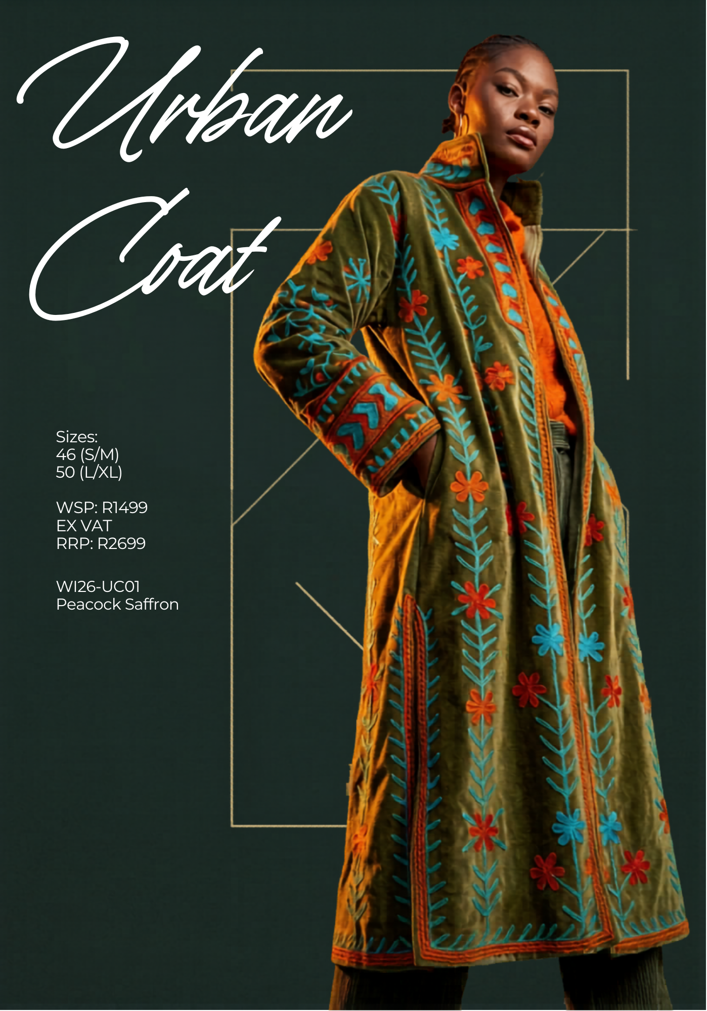 Urban Coat – Peacock Saffron