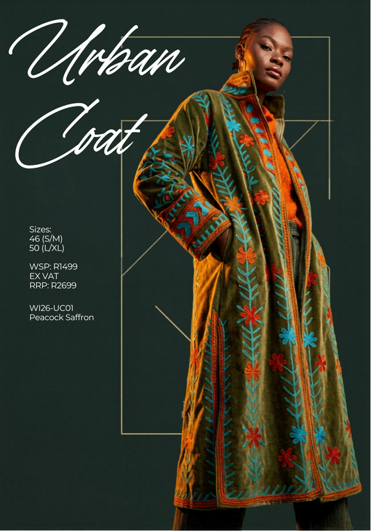 Urban Coat – Peacock Saffron