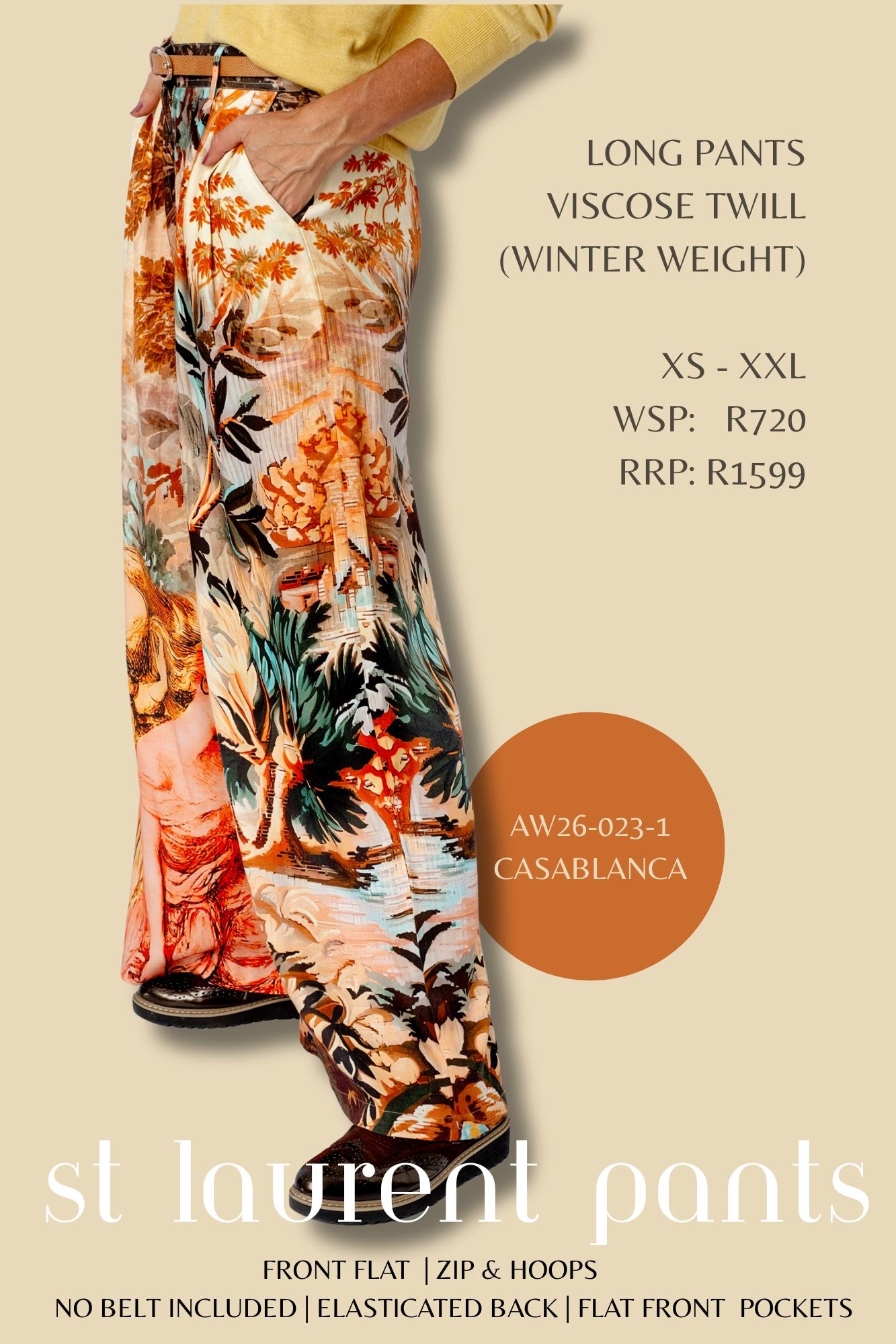 ST LAURENT PANTS IN CASABLANCA