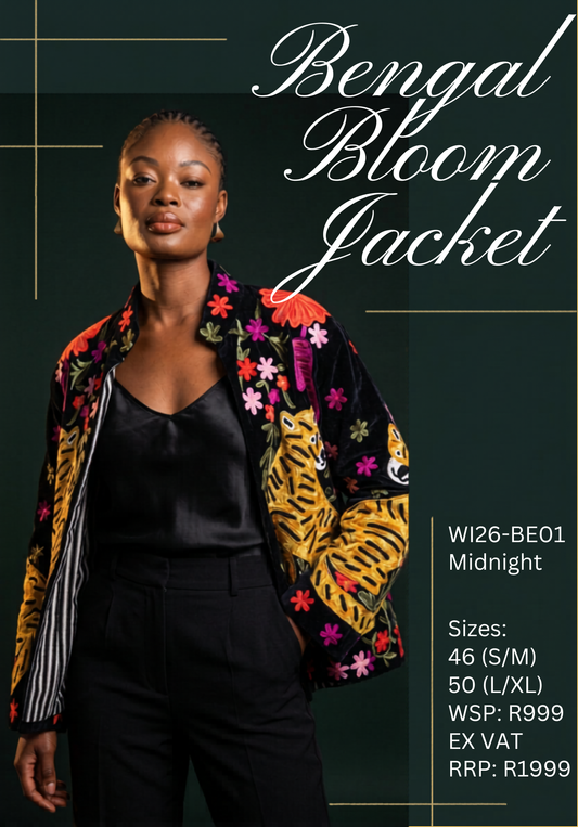 Bengal Bloom Jacket – Midnight