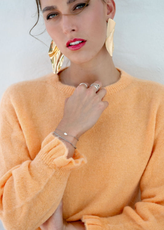 Petal Knit in Apricot Blush
