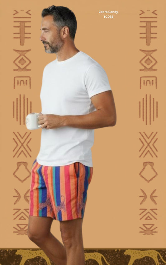 Men’s Luxury Boxer Shorts – Zebra Candy TC035