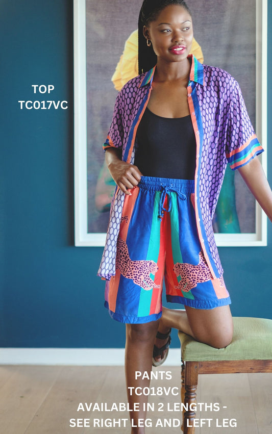 TC017 THANDI PJ SET SHIRT PURPLE