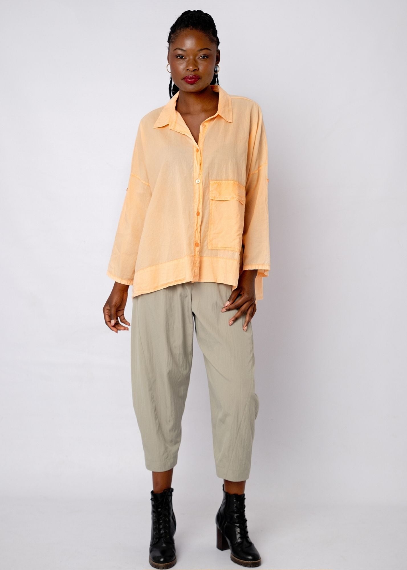 Barrel Pants in Frosty Pine
