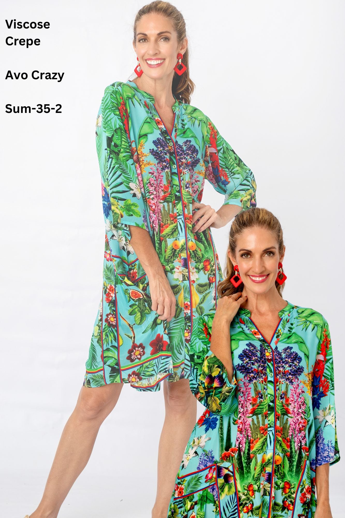 Amalfi Dress in Avo Crazy