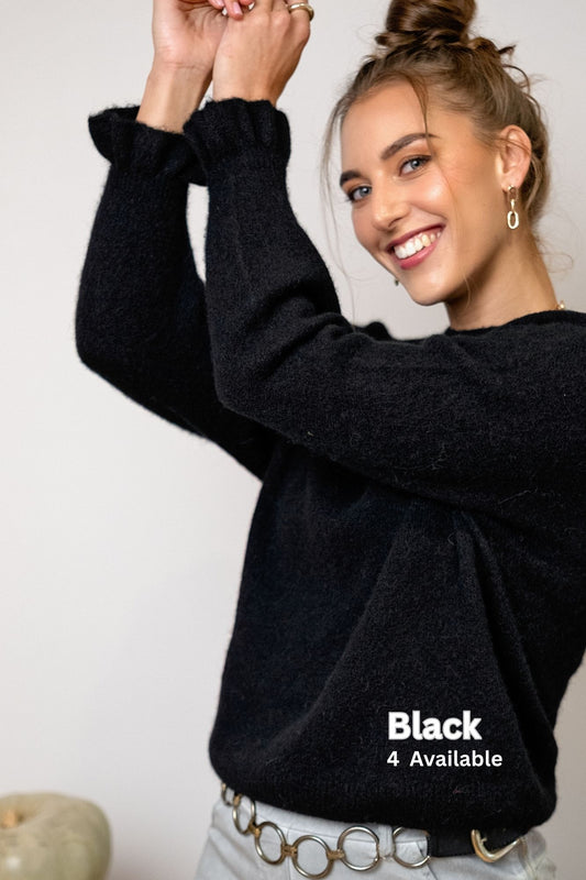 Petal Knit in Black