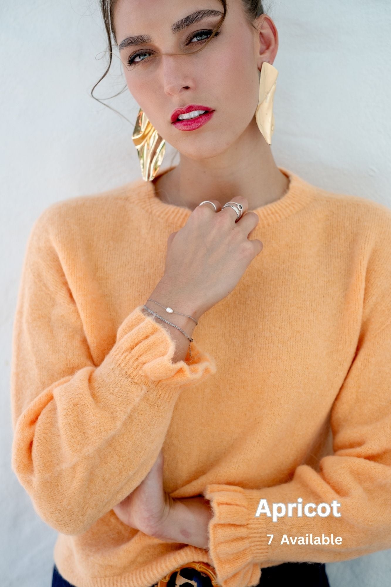 Petal Knit in Apricot Blush