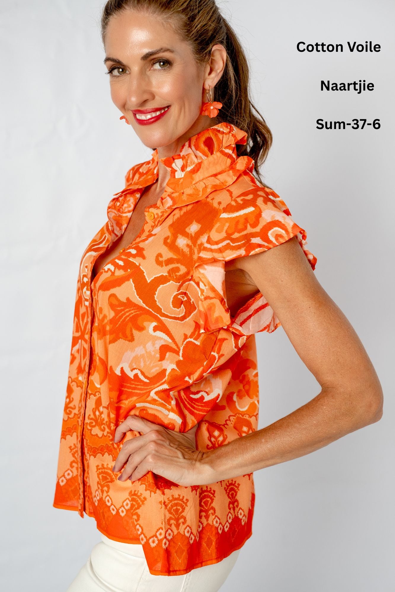 Paradise Blouse in Naartjie