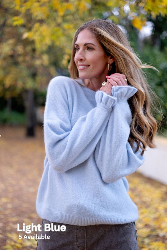 Petal Knit in Light Blue