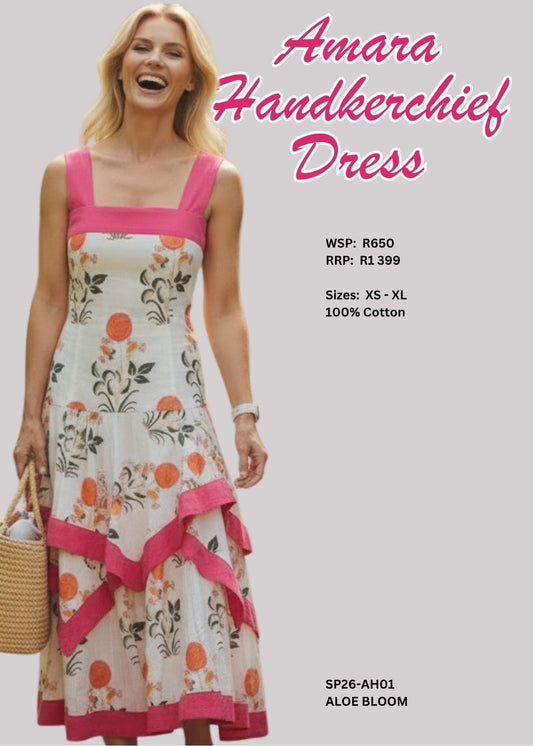 Amara Handkerchief Cotton Maxi Dress – Aloe Bloom