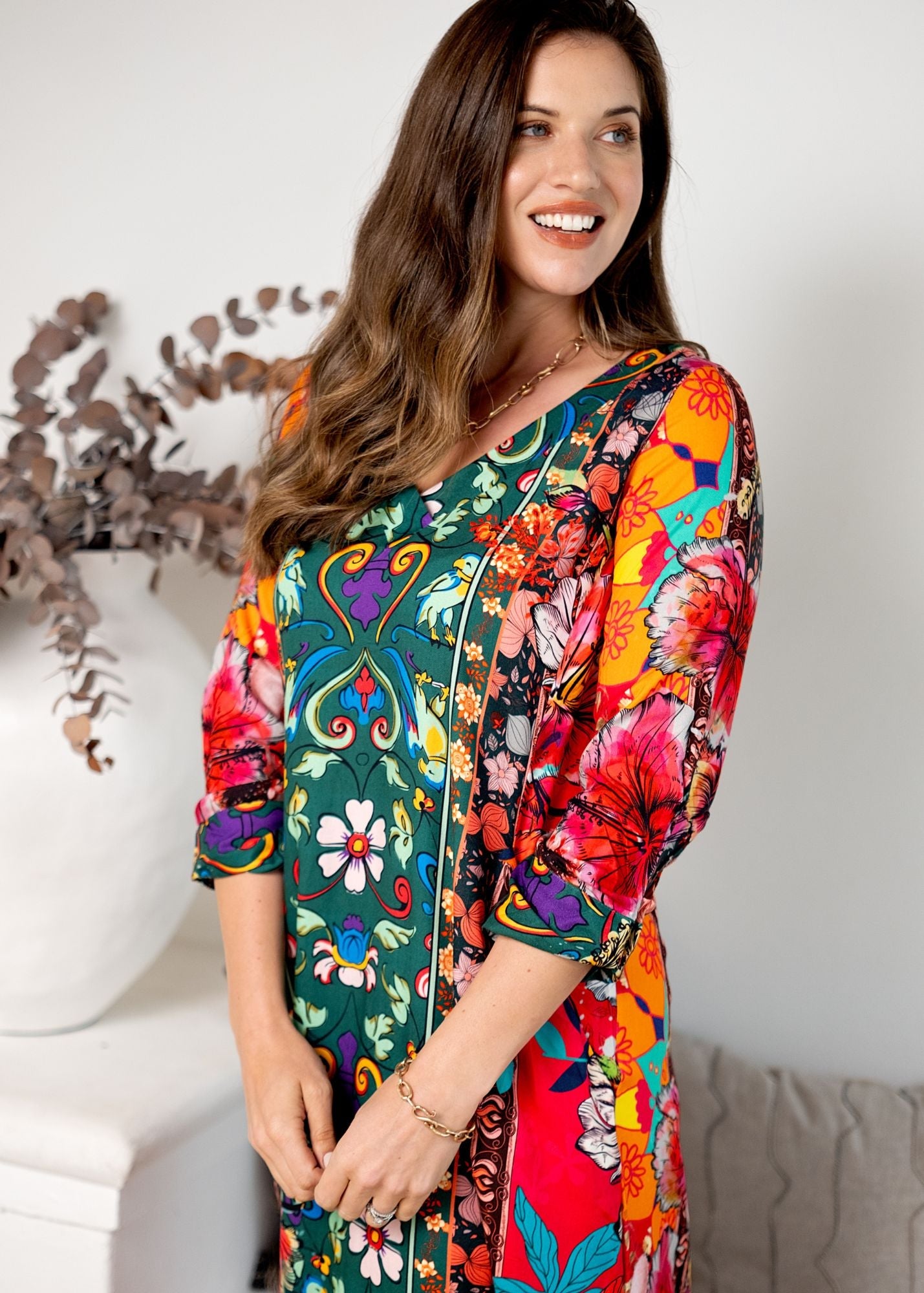 Gloria Dress in Tagine
