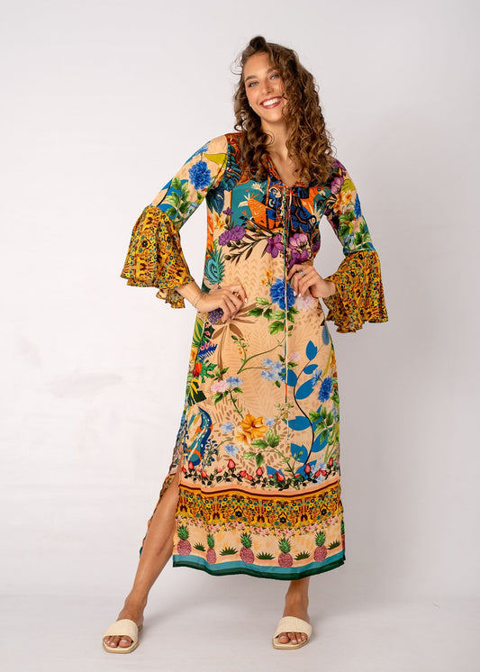 Angelica Dress in Tropical Jungle