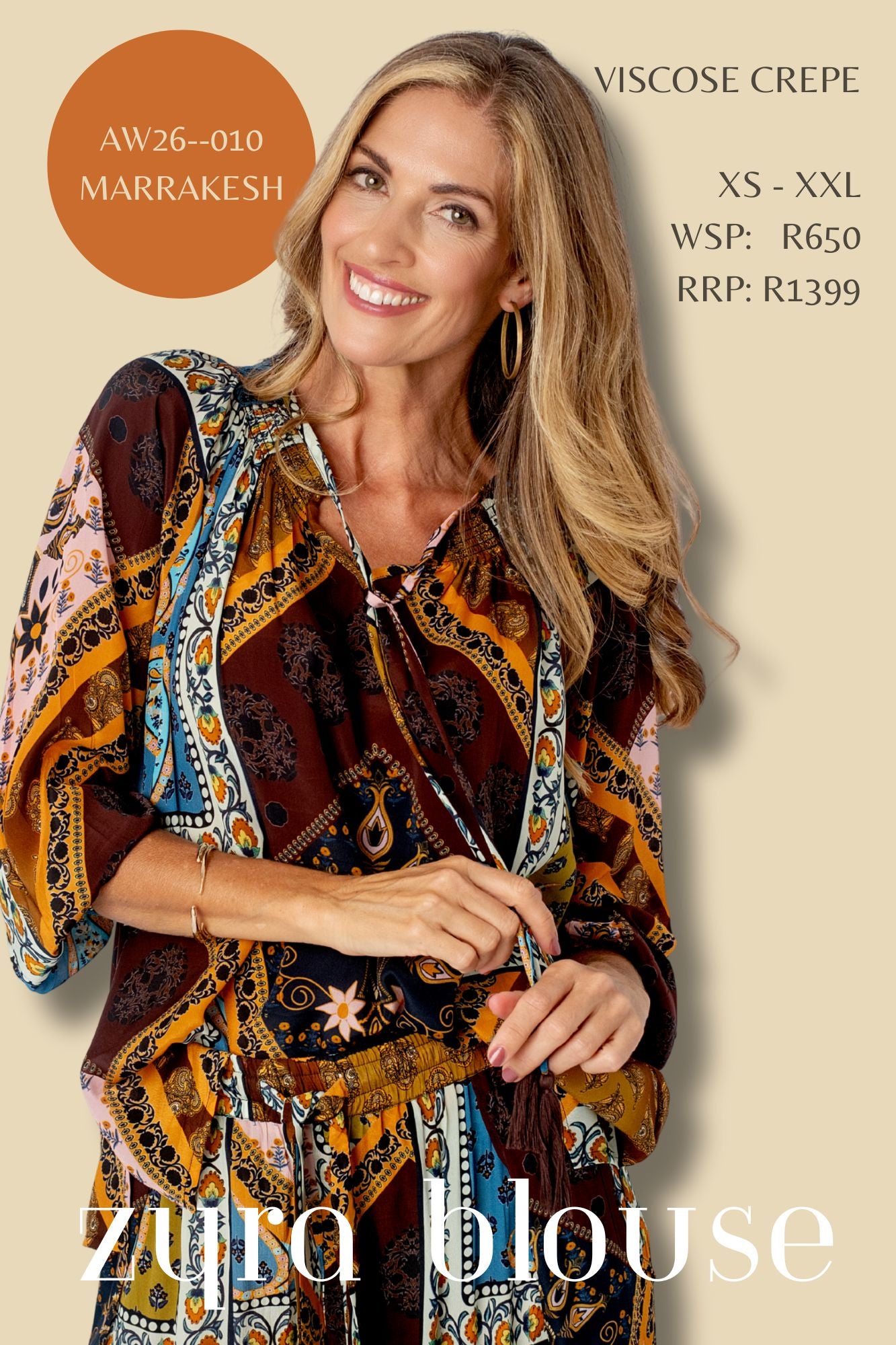 ZYRA BLOUSE IN MARRAKESH