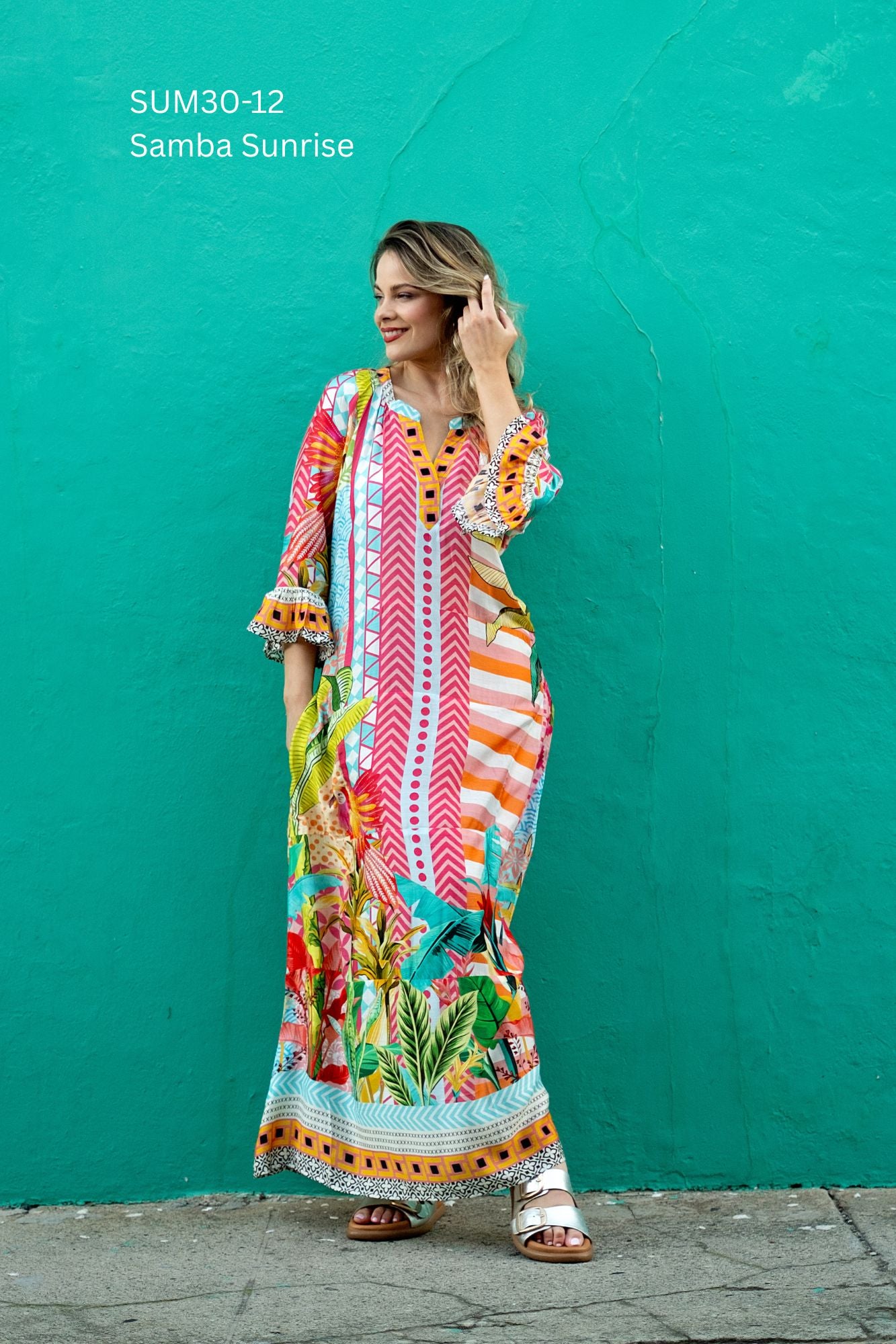 Jubilee Dress In Samba Sunrise