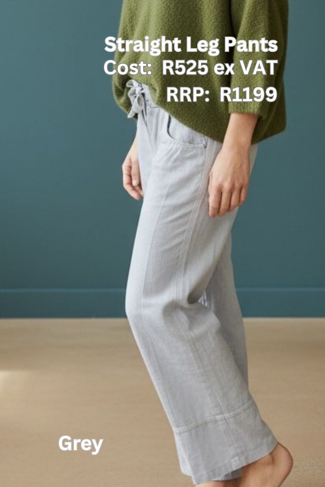 Barrel Drawstring Utility Pants in Grey