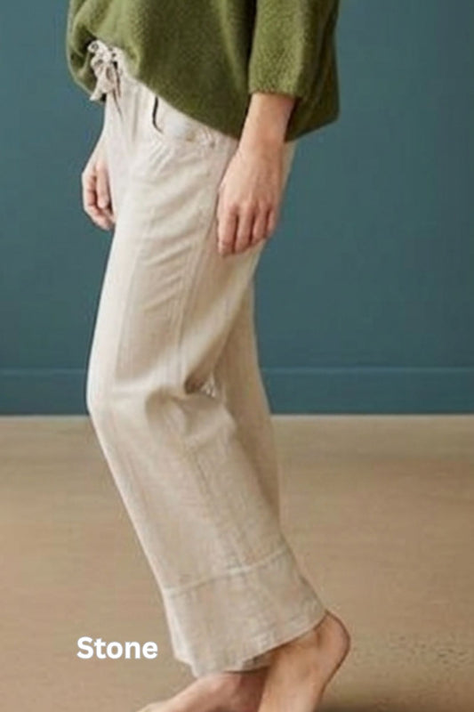 Barrel Drawstring Utility Pants in Stone