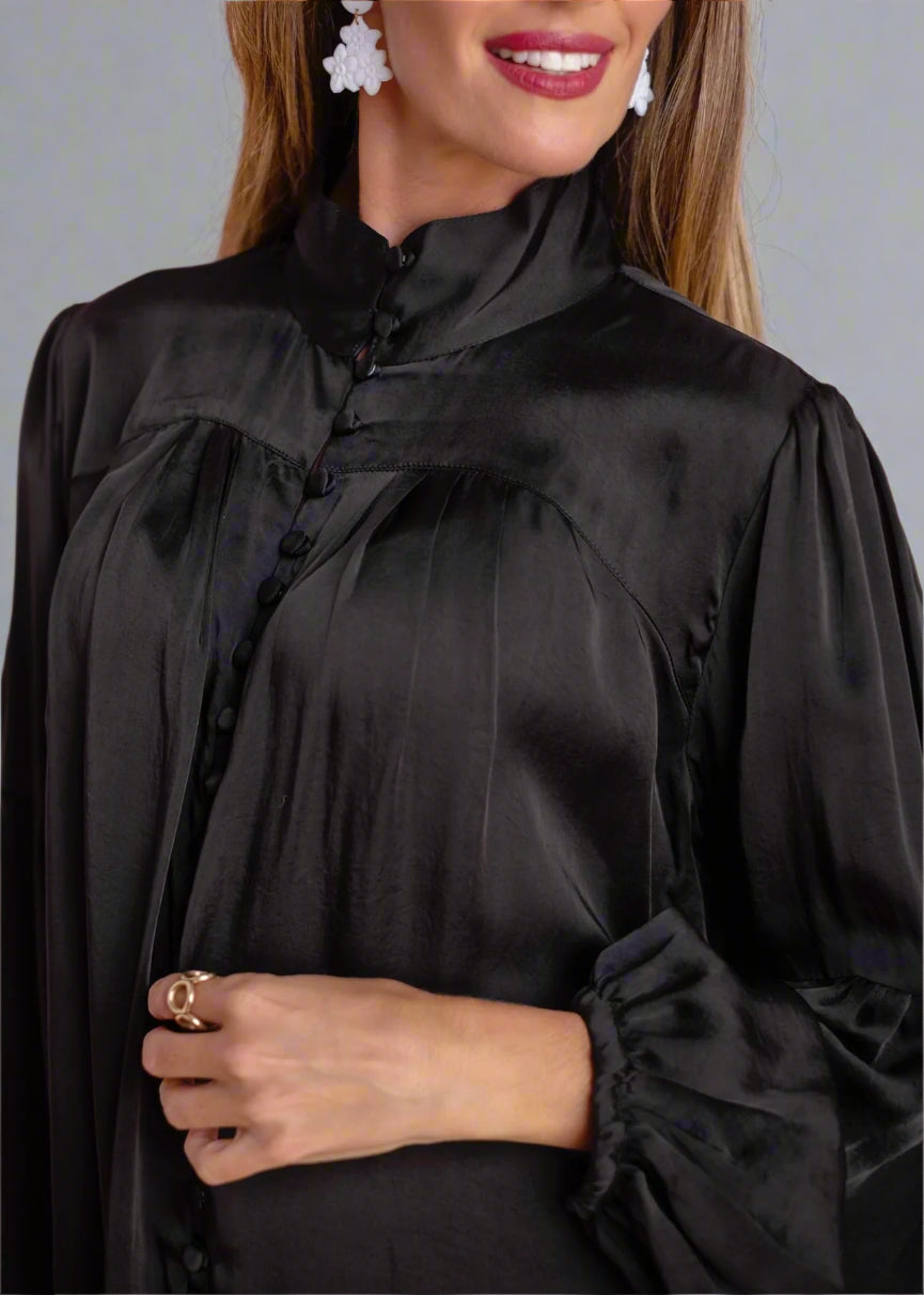 Tiffany blouse, Black  COTTON